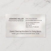 Berufliche Bodendienste - Bodeninstallation Visitenkarte (Rückseite)