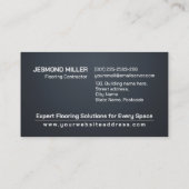 Berufliche Bodendienste - Bodeninstallation Visitenkarte (Rückseite)