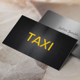 Berufliche Bold Taxi Business Card Visitenkarte