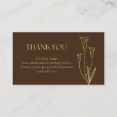 Berufliche Bonitätskarte Visitenkarte (Rückseite)