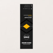 Berufliche börsennotierte Visitenkarte Visitenkarten (Außenseite Aufgefaltet)