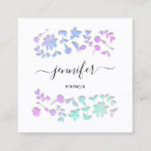 Berufliche Boutique Blumenladen Quadratische Visitenkarte (Vorderseite)