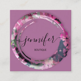 Berufliche Boutique Mimetic Camouflage Militär Quadratische Visitenkarte