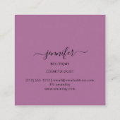 Berufliche Boutique Mimetic Camouflage Militär Quadratische Visitenkarte (Rückseite)