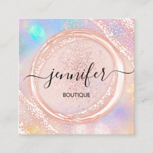 Berufliche Boutique Shop Beauty Logo-Logo Quadratische Visitenkarte