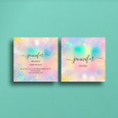 Berufliche Boutique Shop Gold Glitzer Quadratische Visitenkarte