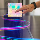 Berufliche Boutique Shop Gold Glitzer Quadratische Visitenkarte