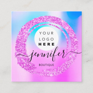 Berufliche Boutique Shop Logo Quadratische Visitenkarte