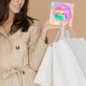 Berufliche Boutique Shop Rainbow Holograph Quadratische Visitenkarte