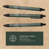 Berufliche Branding-Promo-Logo-Forest Grün Kugelschreiber