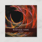 Berufliche Break the Circle Abstrakt Art Quadratische Visitenkarte (Vorderseite)