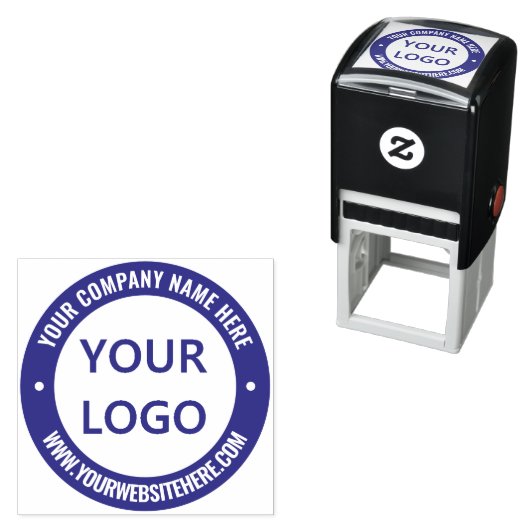 Berufliche Briefmarke der Website mit Ihrem Logo Permastempel (Beispiel)