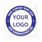Berufliche Briefmarke der Website mit Ihrem Logo Permastempel (Design)