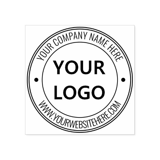 Berufliche Briefmarke für Ihre Logo-Website Gummistempel (Prägung)