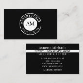 Berufliche Briefmarke für Notare Visitenkarte (Vorne/Hinten)