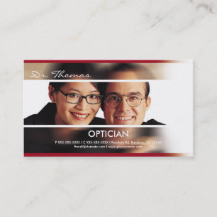 Berufliche Brillen Optiker Visitenkarten Visitenkarte