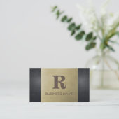 Berufliche Bronze-Metal-Monogramm Visitenkarte (Stehend Vorderseite)