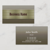 Berufliche Bronze-Metal-Visitenkarte Visitenkarte (Vorne/Hinten)