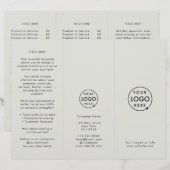 Berufliche Broschüre "Gray Trifold" (Vorne/Hinten)