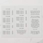 Berufliche Broschüre "Gray Trifold" (Rückseite)