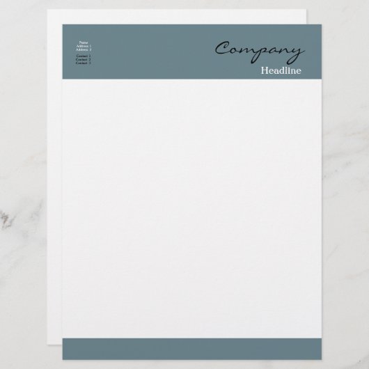 Berufliche Buchstaben Briefbogen (Vorne/Hinten)