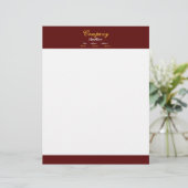 Berufliche Buchstaben Briefkopf (Stehend Vorderseite)