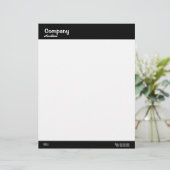 Berufliche Buchstaben Briefkopf (Stehend Vorderseite)