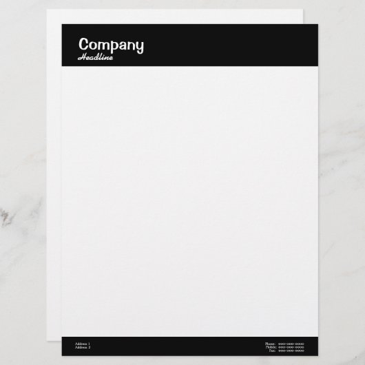 Berufliche Buchstaben Briefkopf (Vorne/Hinten)