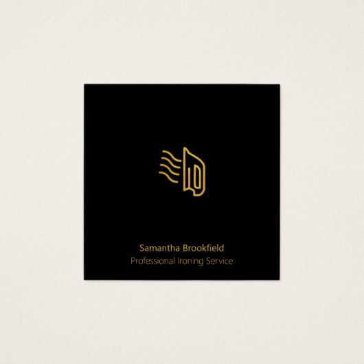 Berufliche Bügeldienste Black Gold Square (Vorderseite)