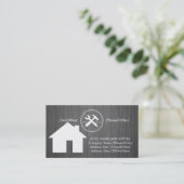 Berufliche Buildwerkzeuge für Tischlerwerkzeuge Visitenkarte (Stehend Vorderseite)