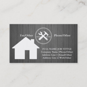 Berufliche Buildwerkzeuge für Tischlerwerkzeuge Visitenkarte