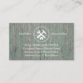 Berufliche Buildwerkzeuge für Tischlerwerkzeuge Visitenkarte (Vorderseite)