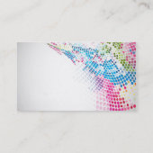 berufliche bunte doppelseitige Geschäftskarte Visitenkarte (Rückseite)