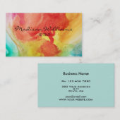 Berufliche bunte einzigartige Künstler Visitenkarte (Vorne/Hinten)