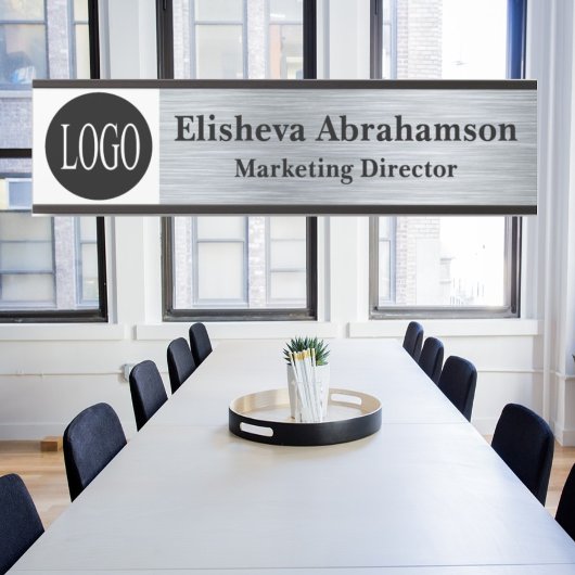 Berufliche Bürotür-Signatur SIlver-Namensplatte Türschild