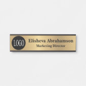 Berufliche Bürotür-Zeichen Gold-Namensplatte Türschild (Vorderseite )