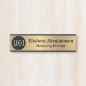 Berufliche Bürotür-Zeichen Gold-Namensplatte Türschild (Vorderseite )