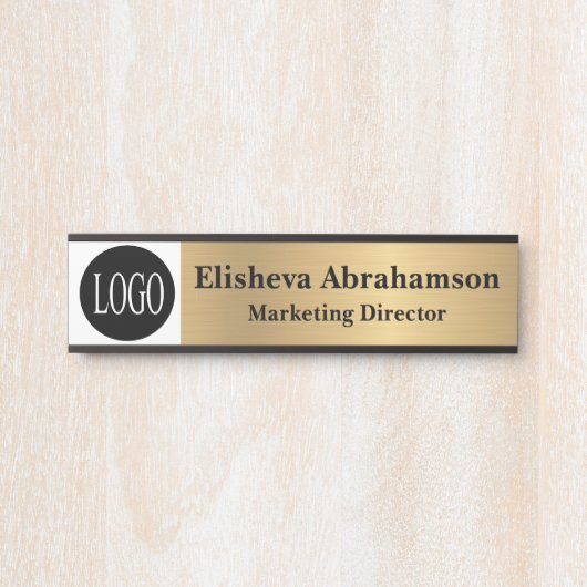 Berufliche Bürotür-Zeichen Gold-Namensplatte Türschild (Vorderseite )