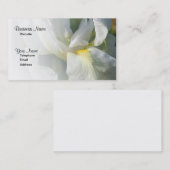 Berufliche Business Card der weißen Lilly Blume Visitenkarte (Vorne/Hinten)