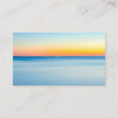Berufliche Business Card für Sunset Beach Watercol Visitenkarte (Rückseite)