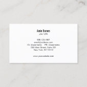 Berufliche Business Card Gold Star Visitenkarte (Rückseite)