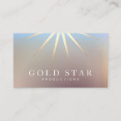 Berufliche Business Card Gold Star Visitenkarte (Vorderseite)
