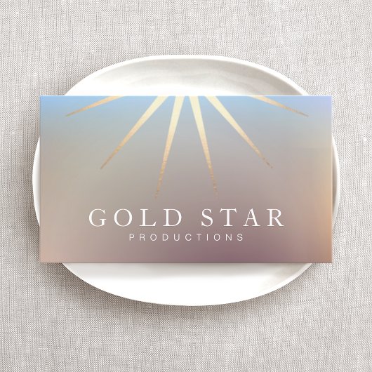 Berufliche Business Card Gold Star Visitenkarte