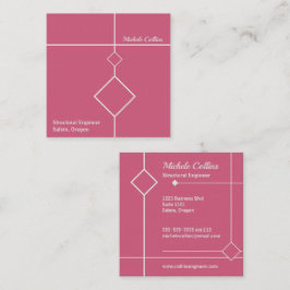 Berufliche Business Card Quadratische Visitenkarte