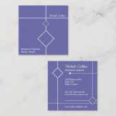 Berufliche Business Card Quadratische Visitenkarte (Vorne/Hinten)