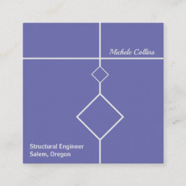 Berufliche Business Card Quadratische Visitenkarte