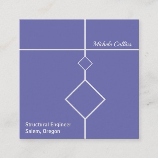 Berufliche Business Card Quadratische Visitenkarte (Vorderseite)