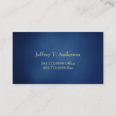 Berufliche Business Card Visitenkarte (Rückseite)