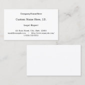 Berufliche Business Card Visitenkarte (Vorne/Hinten)