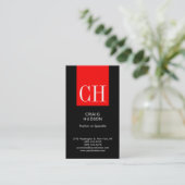Berufliche Business Card Visitenkarte (Stehend Vorderseite)